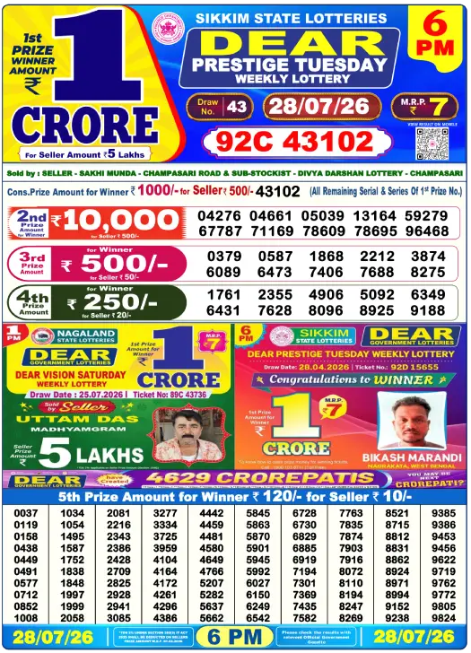 image result 28-07-2026 - 6PM