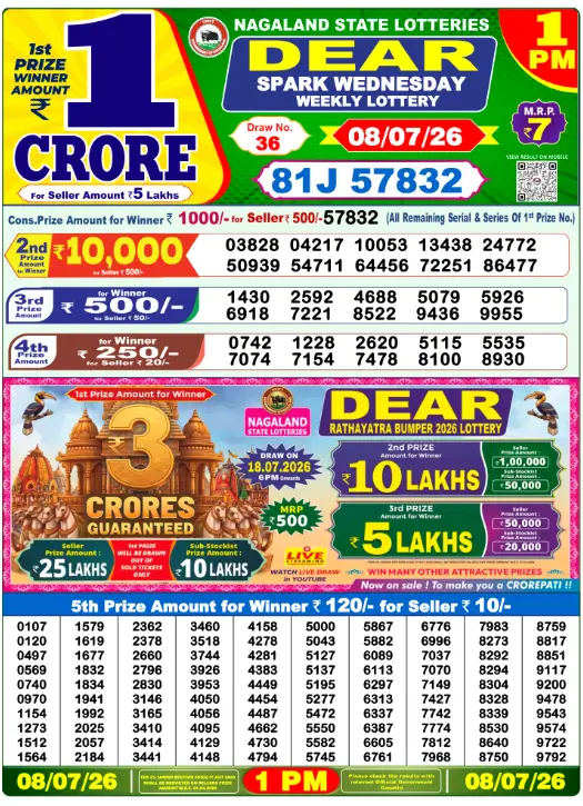 image result 08-07-2026 - 1PM