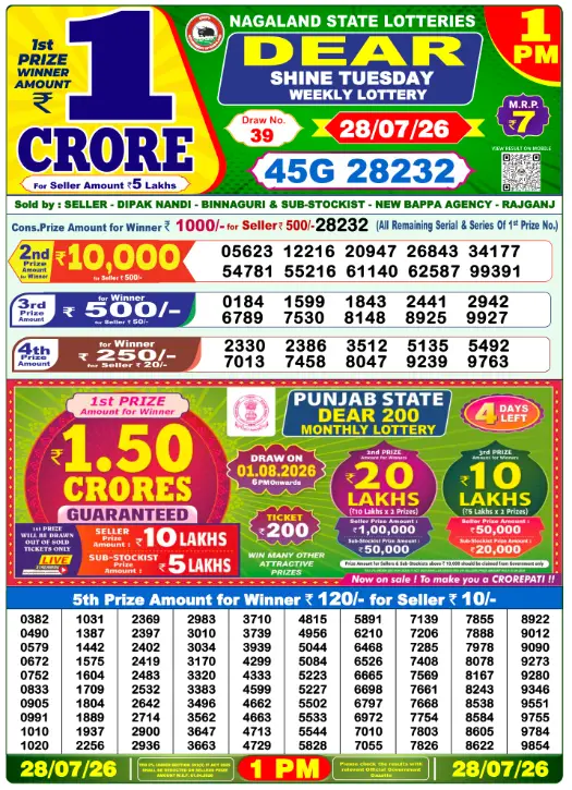image result 28-07-2026 - 1PM